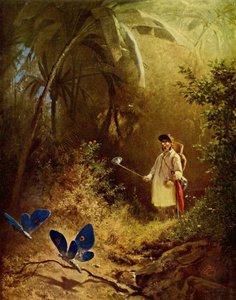 The Butterfly Hunter by Carl Spitzweg