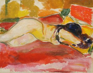 Reclining Female Nude by Edvard Munch