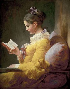 Young Girl Reading by Jean-Honore Fragonard