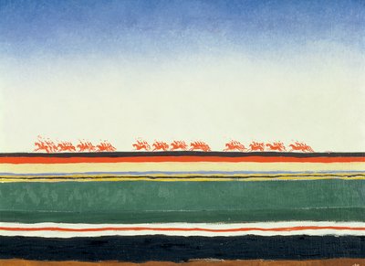 Red Cavalry by Kazimir Severinovich Malevich