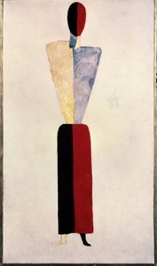 A Girl (Shape on White Background) by Kazimir Severinovich Malevich