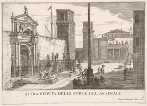 View of the Gate of the Shipyard and Armory Complex Arsenale, Venice, 1703