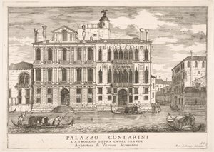 Plate 85: View of the Contarini Palace in Campo San Trovaso, Venice, 1703, from The Buildings, 1703
