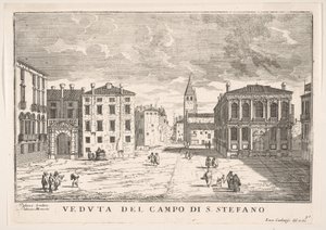 View of Campo Santo Stefano with the Loredan Palace and Morosini Palace, Venice (Plate 95)