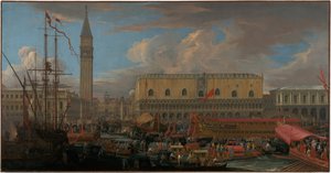 The Bucintoro Departing from the Bacino di San Marco