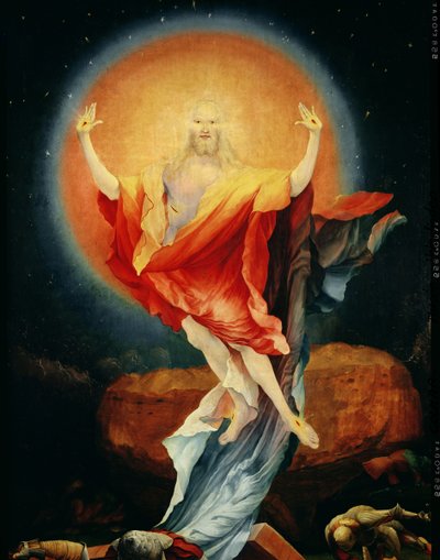 The Resurrection of Christ (detail) by Matthias Grünewald