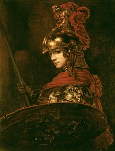 Pallas Athene by Rembrandt van Rijn