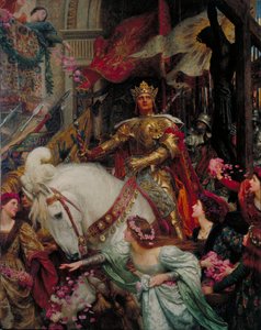 The Two Crowns by Frank Dicksee