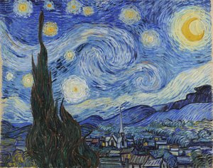 The Starry Night, June 1889 by Vincent van Gogh